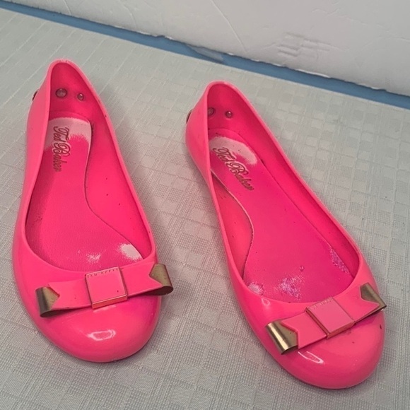 Ted Baker London bow flats on pink - Picture 1 of 11